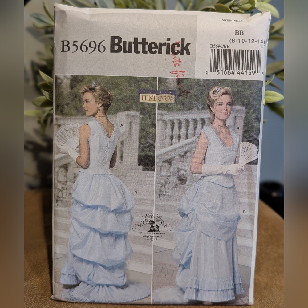Butterick Women's Historical Dress Pattern in Soft Blue